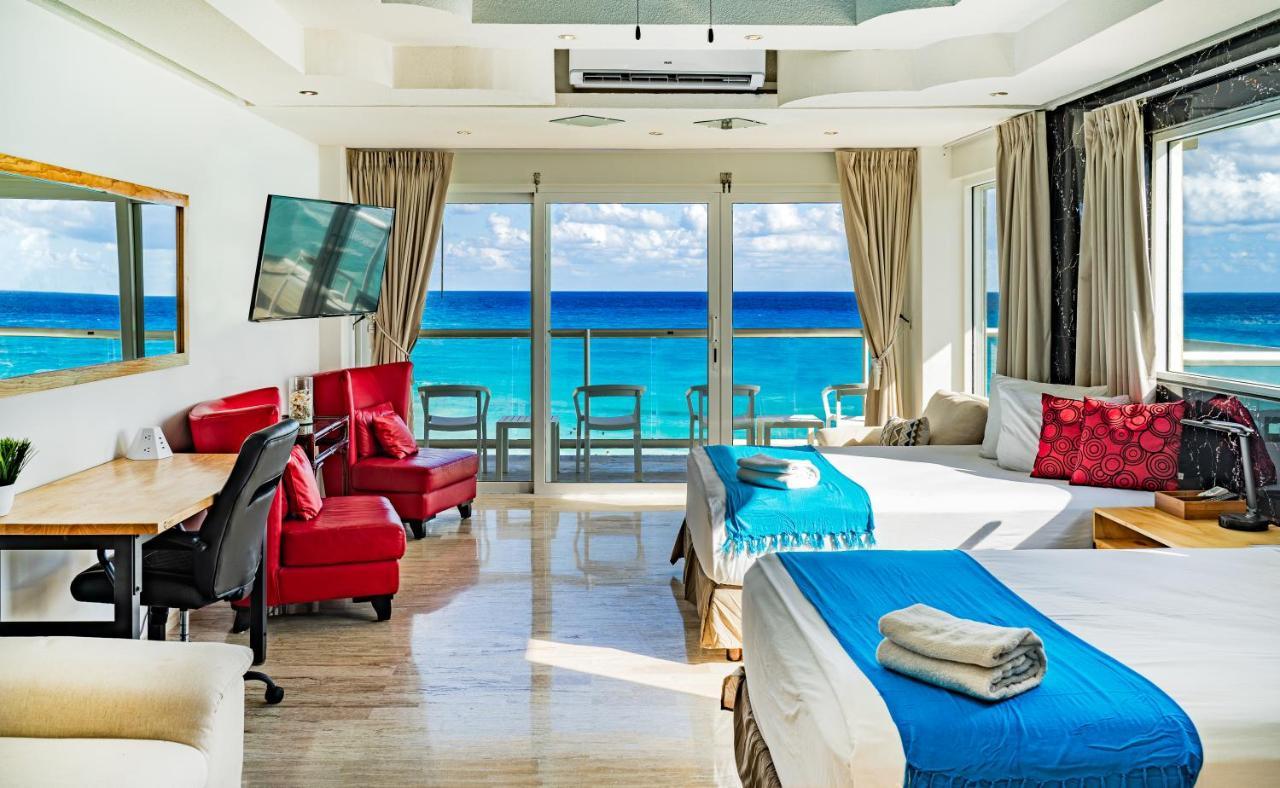 Paradise Beachfront & Nightlife Heart Cancún Exteriör bild