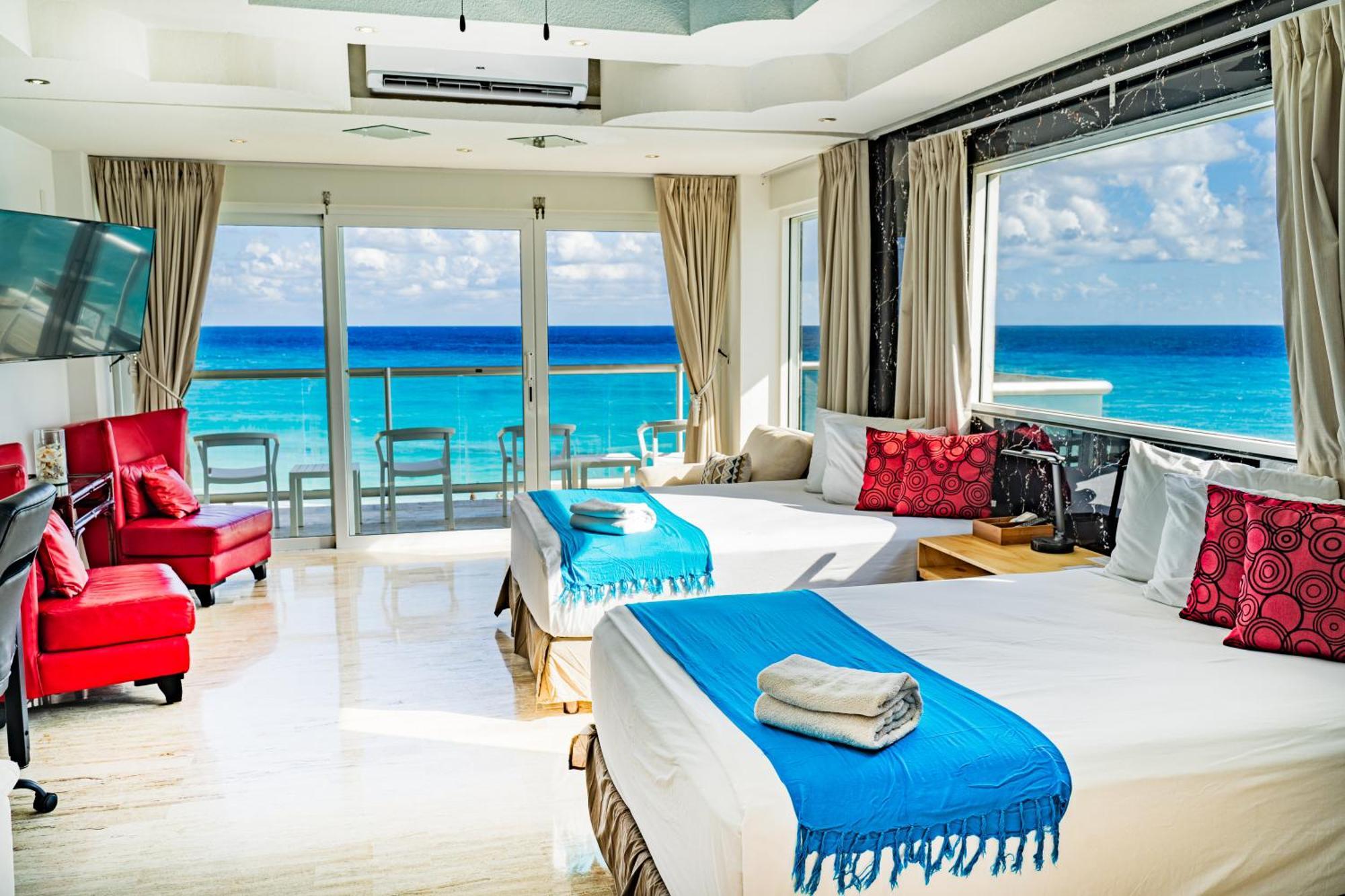 Paradise Beachfront & Nightlife Heart Cancún Exteriör bild