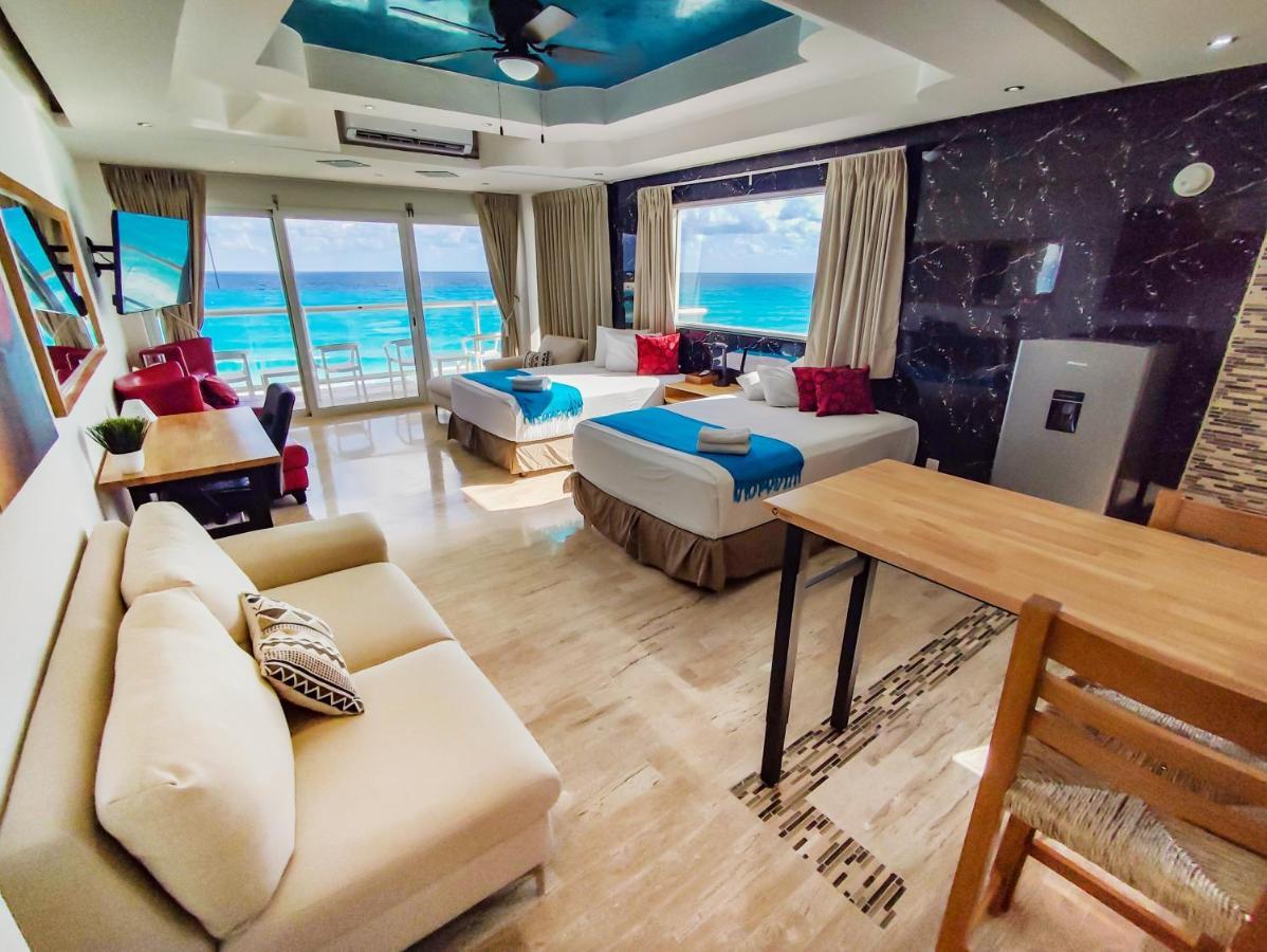 Paradise Beachfront & Nightlife Heart Cancún Exteriör bild