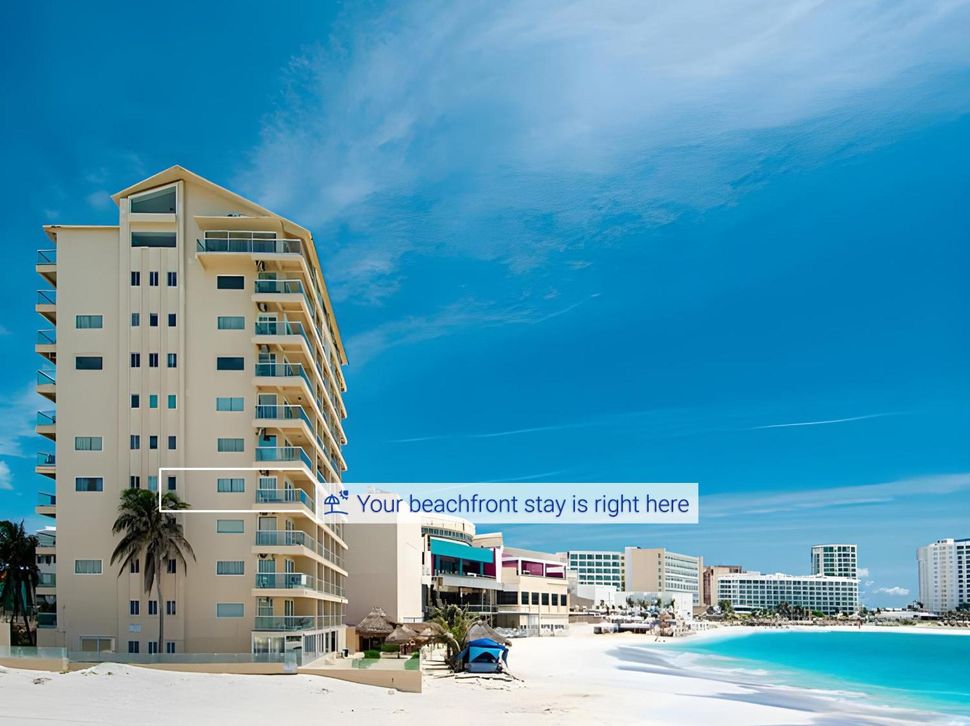 Paradise Beachfront & Nightlife Heart Cancún Exteriör bild
